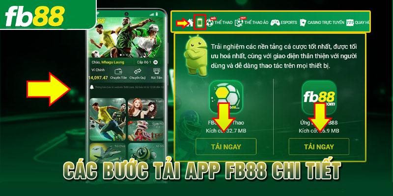 Các bước tải app FB88 chi tiết